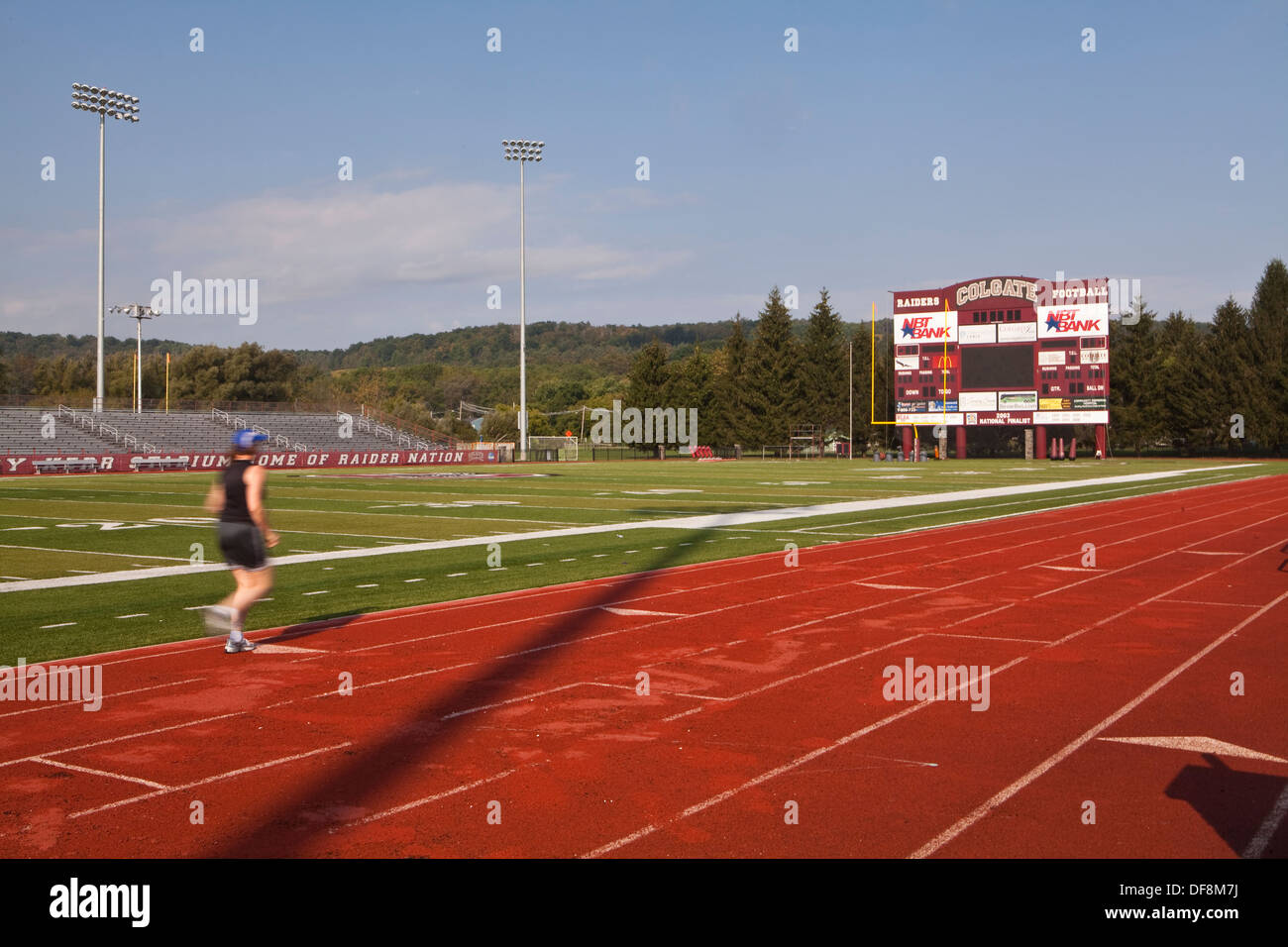 La Andy Kerr Stadium della Colgate University è raffigurato in Hamilton, NY Foto Stock