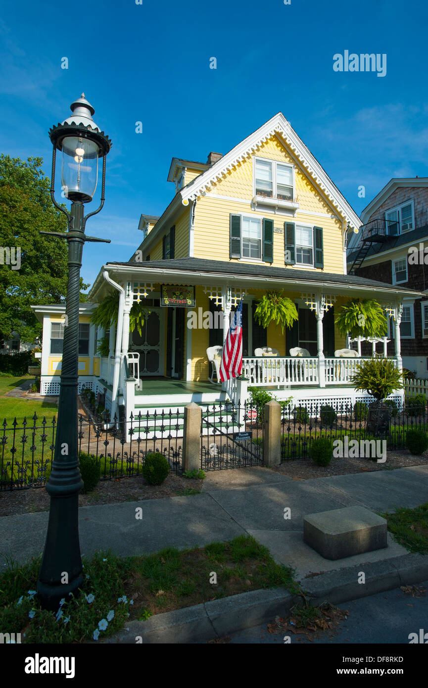 Stati Uniti d'America, New Jersey NJ N.J. Cape May privato casa vittoriana nel quartiere storico Foto Stock