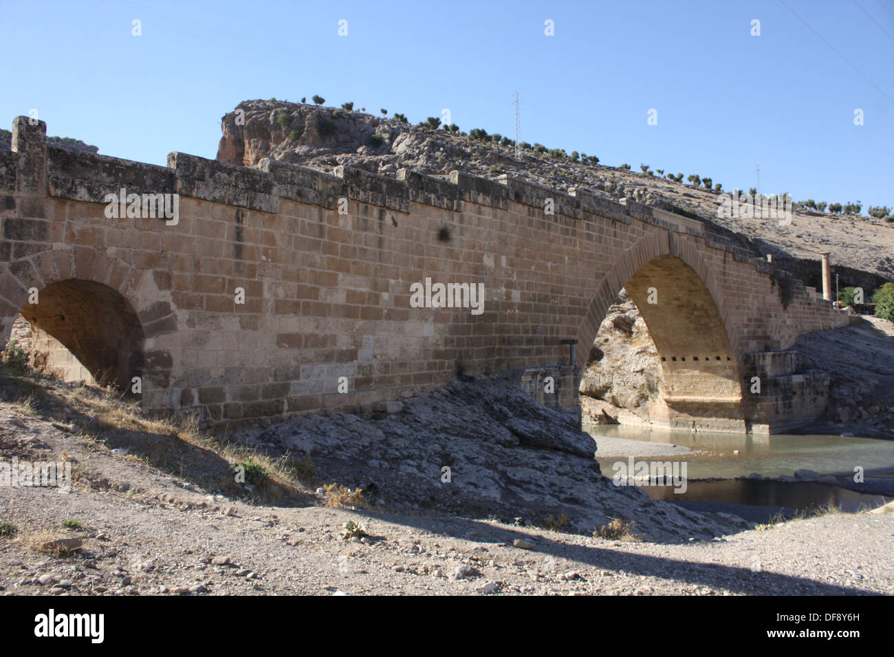 Una vista laterale della Septimus Serverus ponte in Turchia. Foto Stock