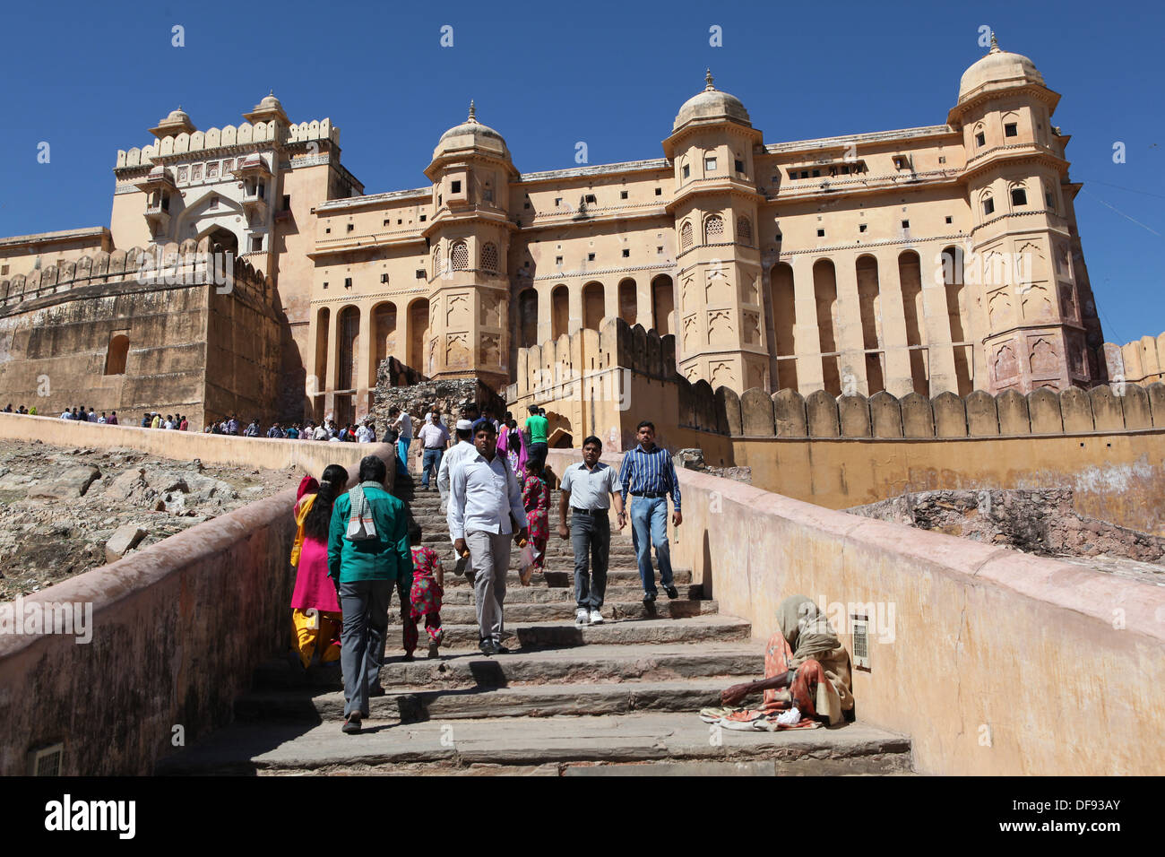 Forte Amber nearJaipur,Rajasthan,l'India. Foto Stock