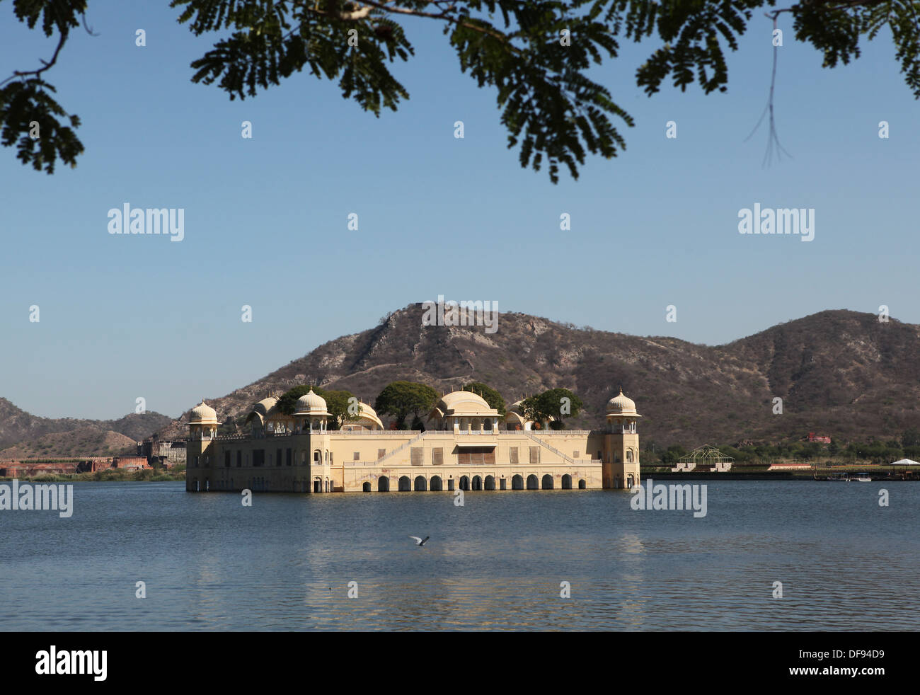 Jal Mahal Palace acqua nell'uomo Sagar Lago, Jaipur, Rajasthan,l'India, Asia . Foto Stock