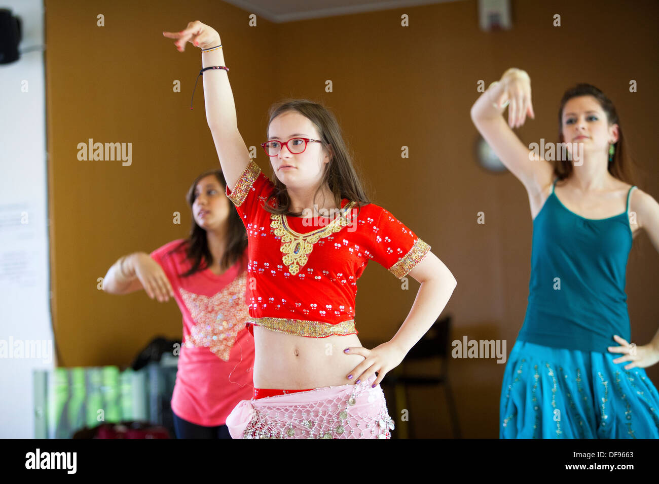 Adolescente, SINDROME DI DOWN Foto Stock