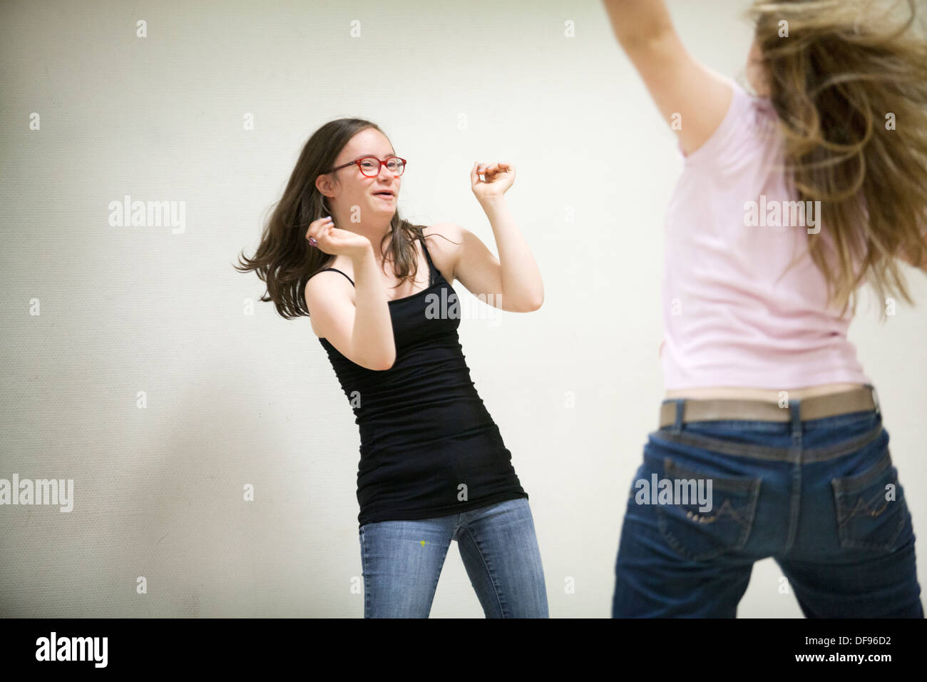 Adolescente, SINDROME DI DOWN Foto Stock