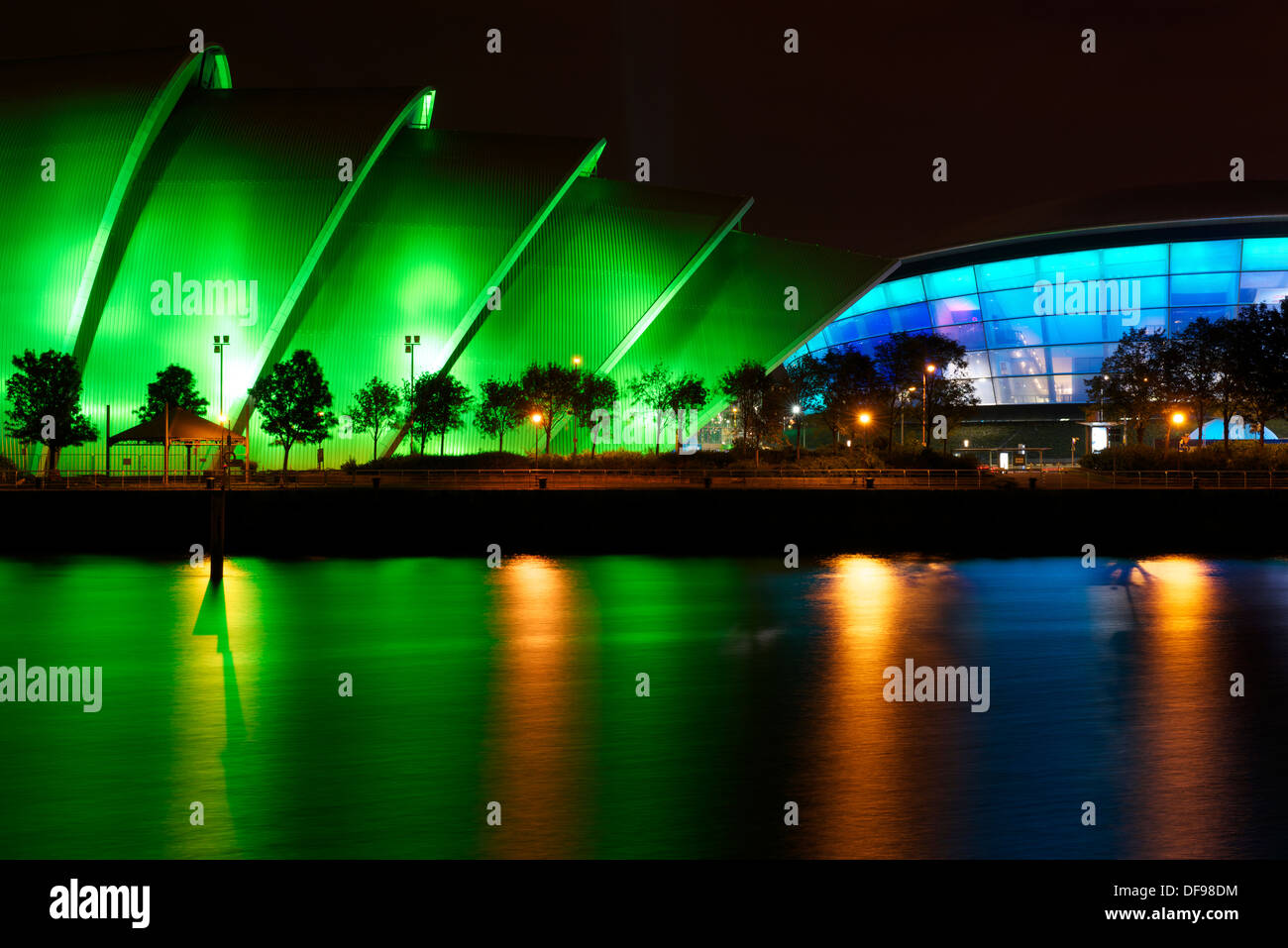 Il Clyde Auditorium e SSE Idro Arena di Glasgow, Scozia. Foto Stock