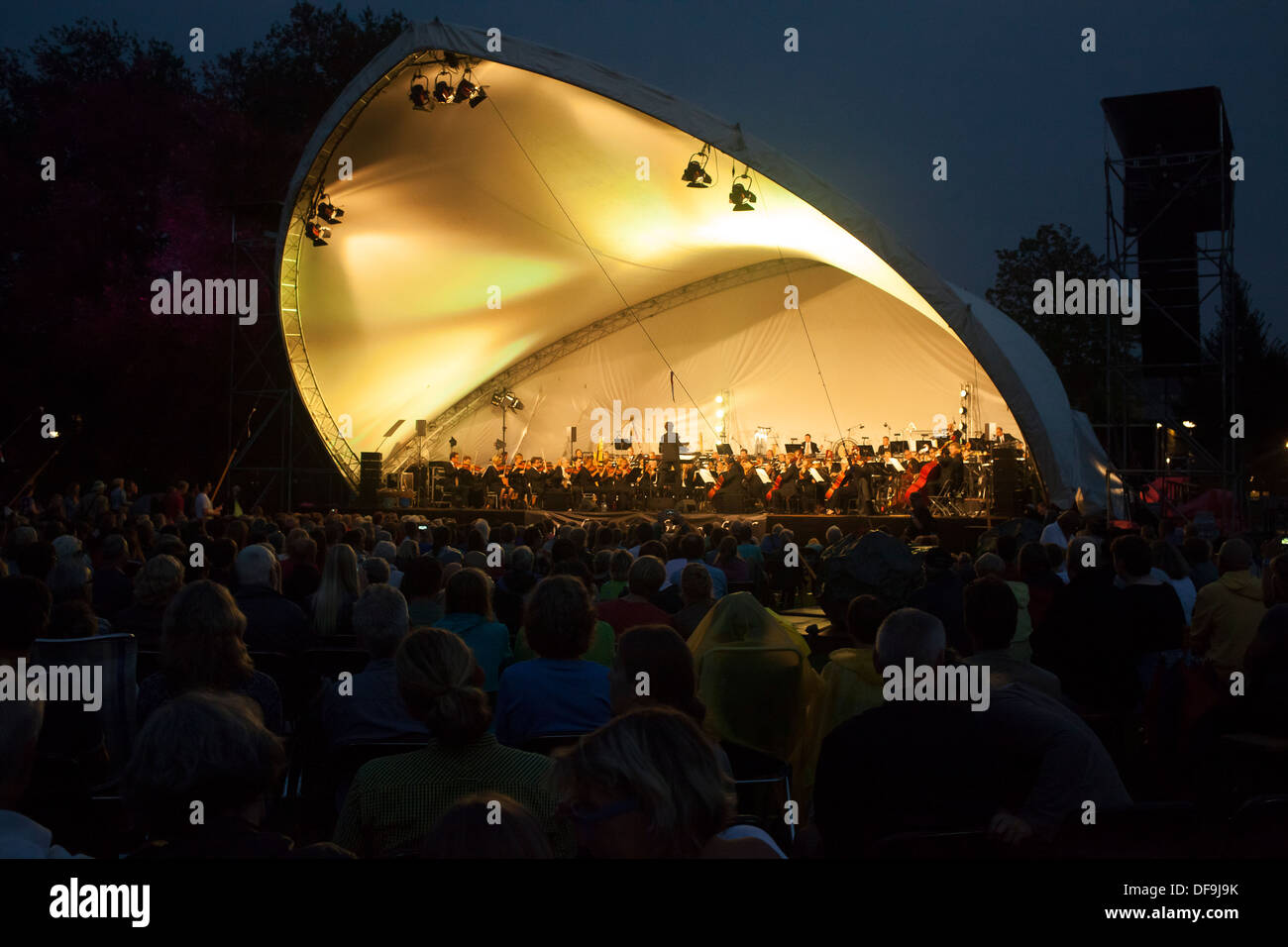 Free open air concerto Foto Stock