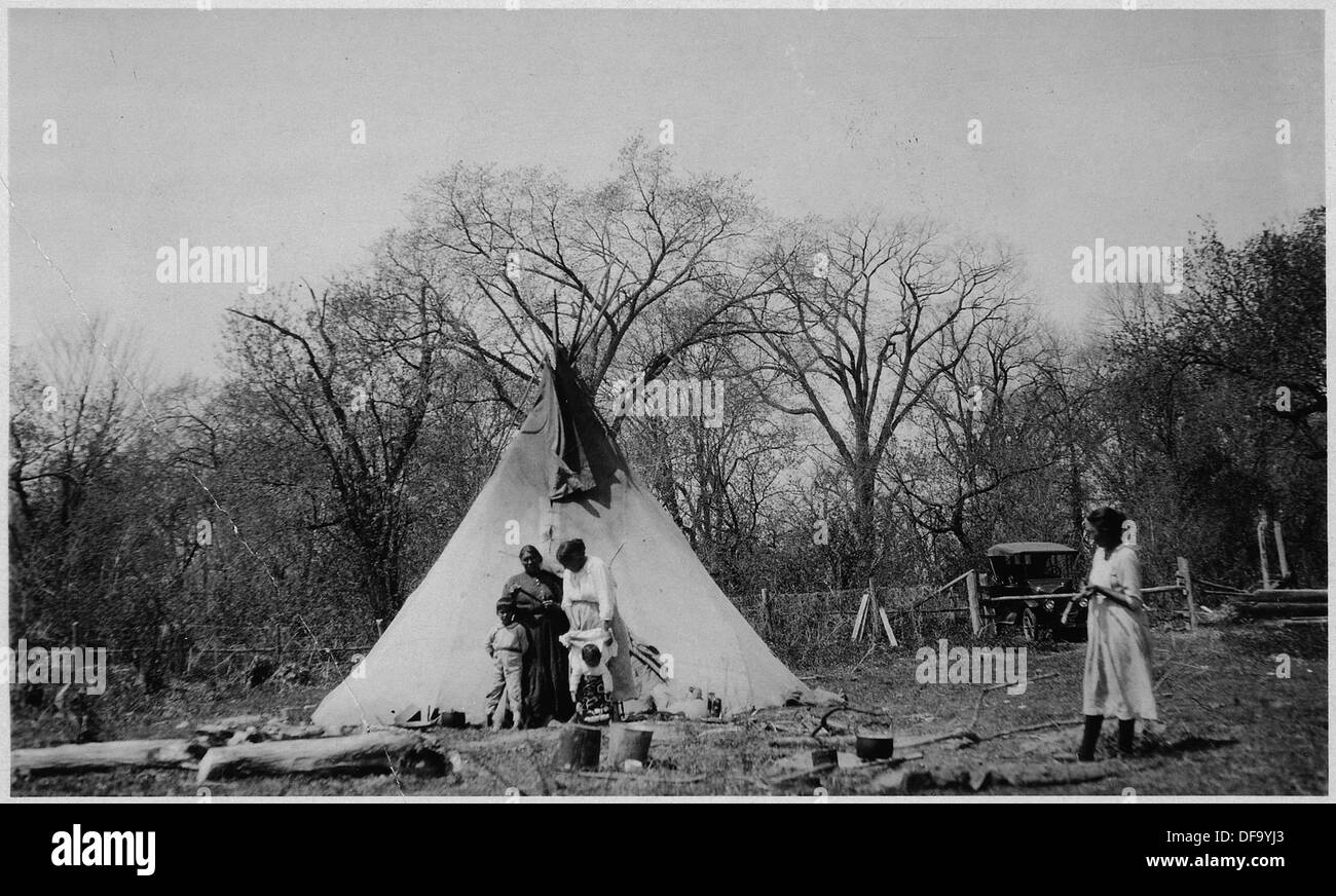 Tende tepee estate casa di John Jones 285725 Foto Stock