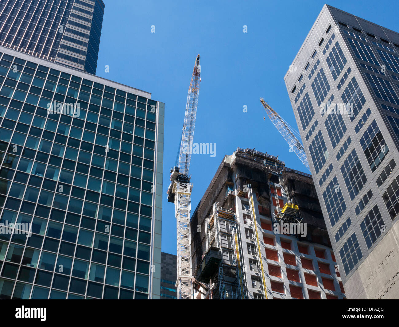 Alto edificio Ultra Luxury Apartment Building , 432 Park Avenue, alto edificio in costruzione nella città di New York Foto Stock