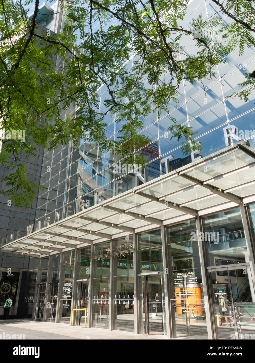 Time Warner Center a Columbus Circle, NYC Foto Stock