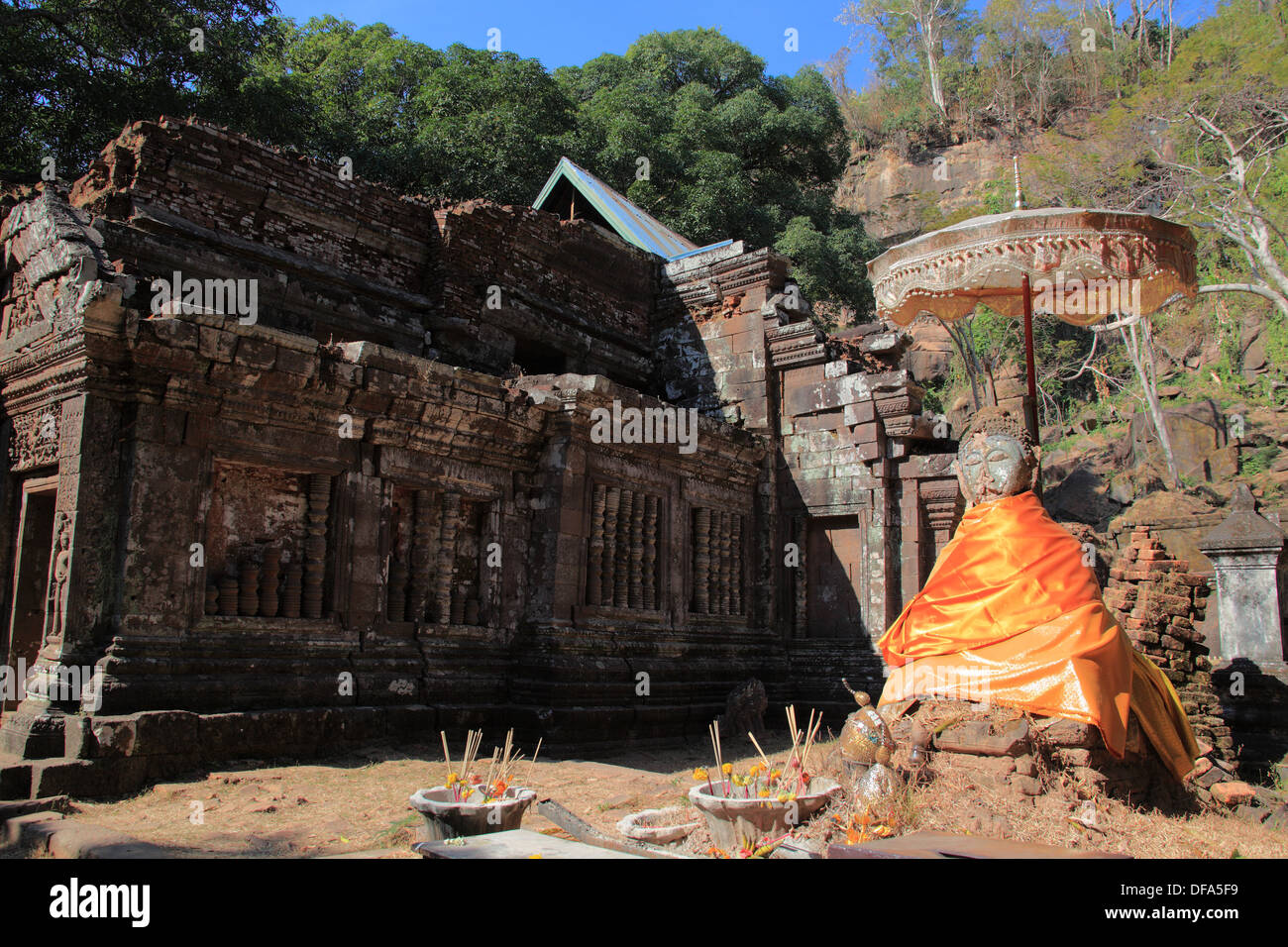 Wat Phou, vicino a Pakse, Laos Foto Stock