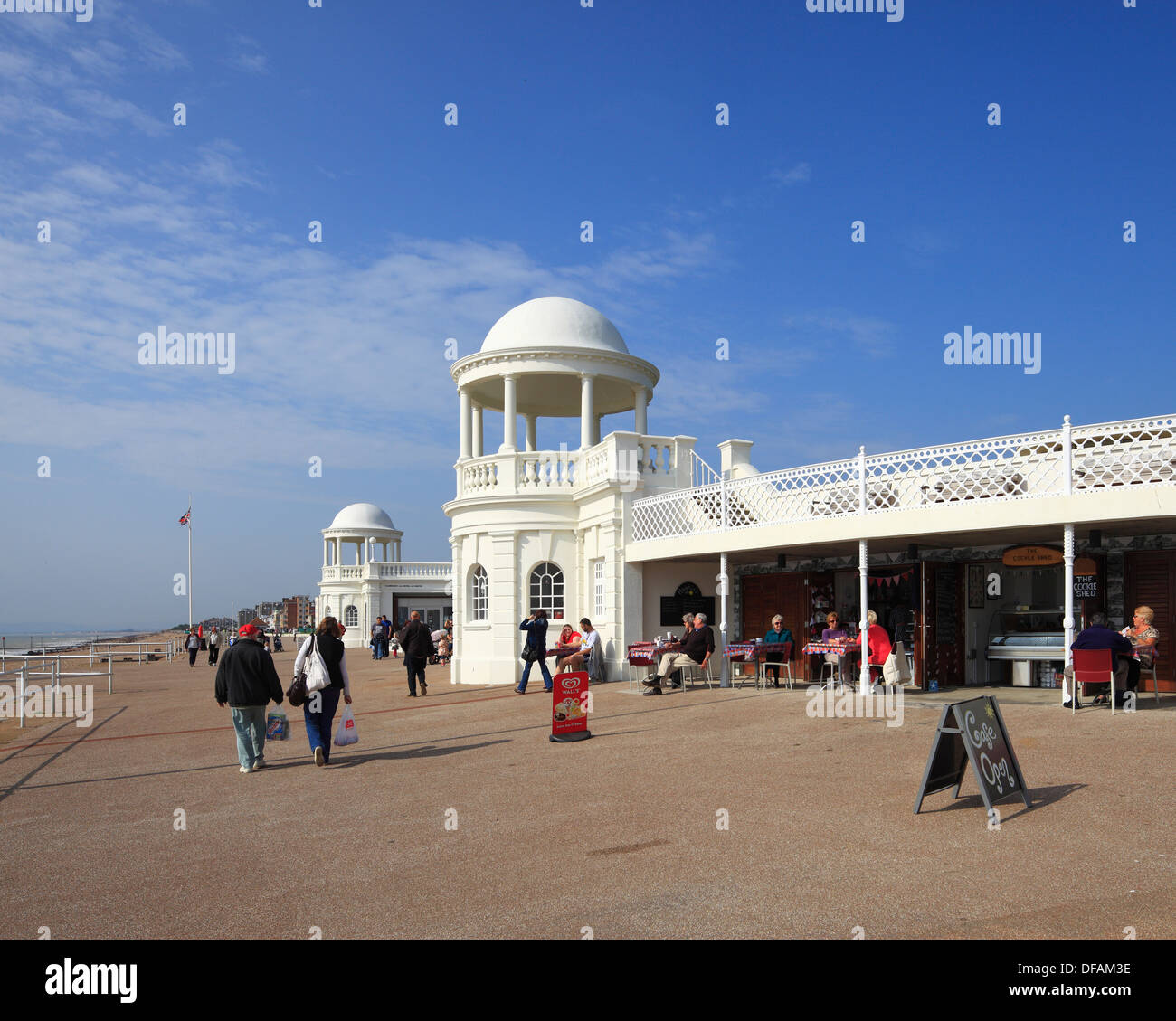 Il King George V colonnato, Bexhill sul mare. Foto Stock