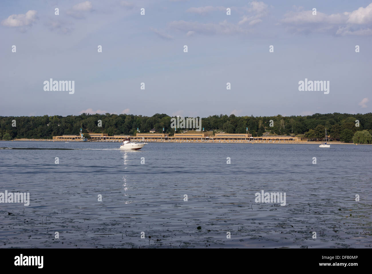 A riva e impressioni intorno al Lago Wannsee e Havel tra Berlino e Potsdam Foto Stock