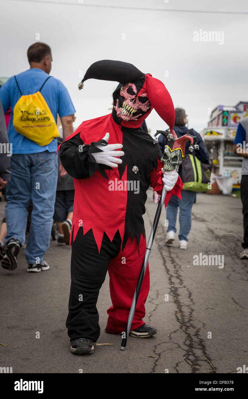 Scary clown, Grande New York State Fair Foto Stock