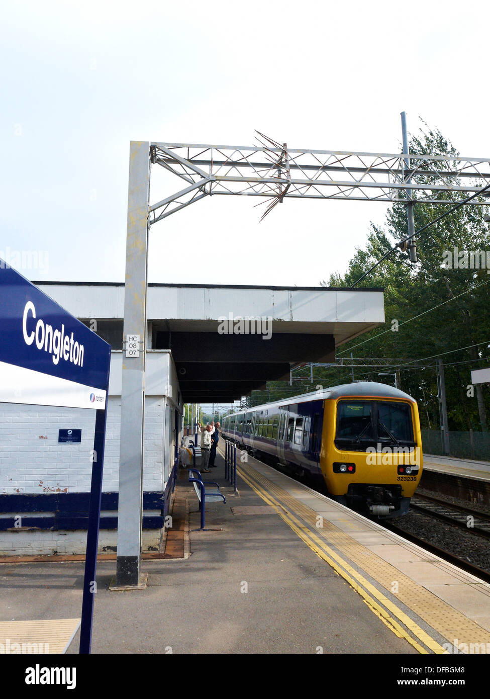 Congleton stazione ferroviaria CHESHIRE REGNO UNITO Foto Stock