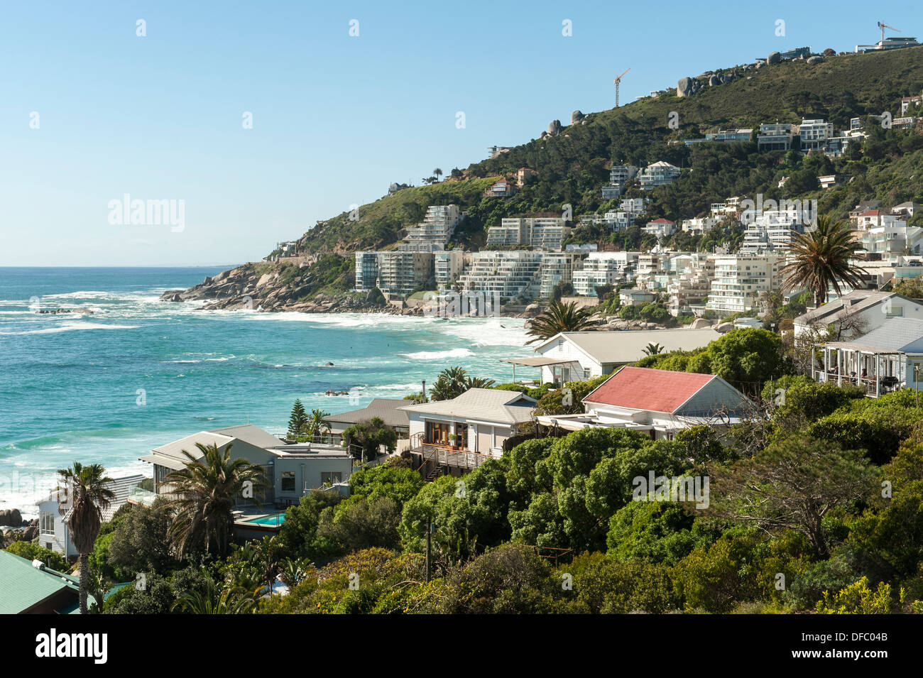 Clifton è una esclusiva zona residenziale di Città del Capo in Sud Africa Foto Stock