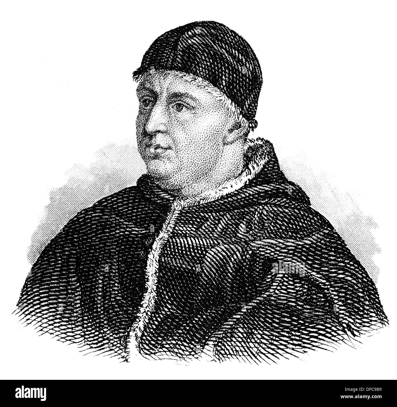 Leone X o Giovanni de' Medici, 1475 -1521, Papa della Chiesa Cattolica dal 1513 al 1521 Foto Stock