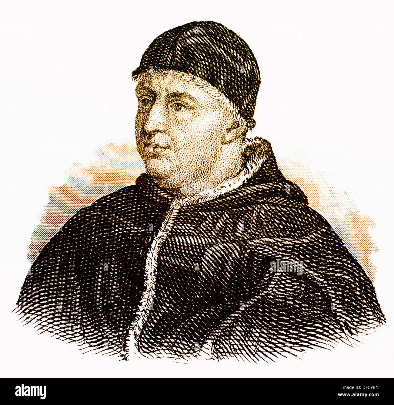 Leone X o Giovanni de' Medici, 1475 -1521, Papa della Chiesa Cattolica dal 1513 al 1521 Foto Stock