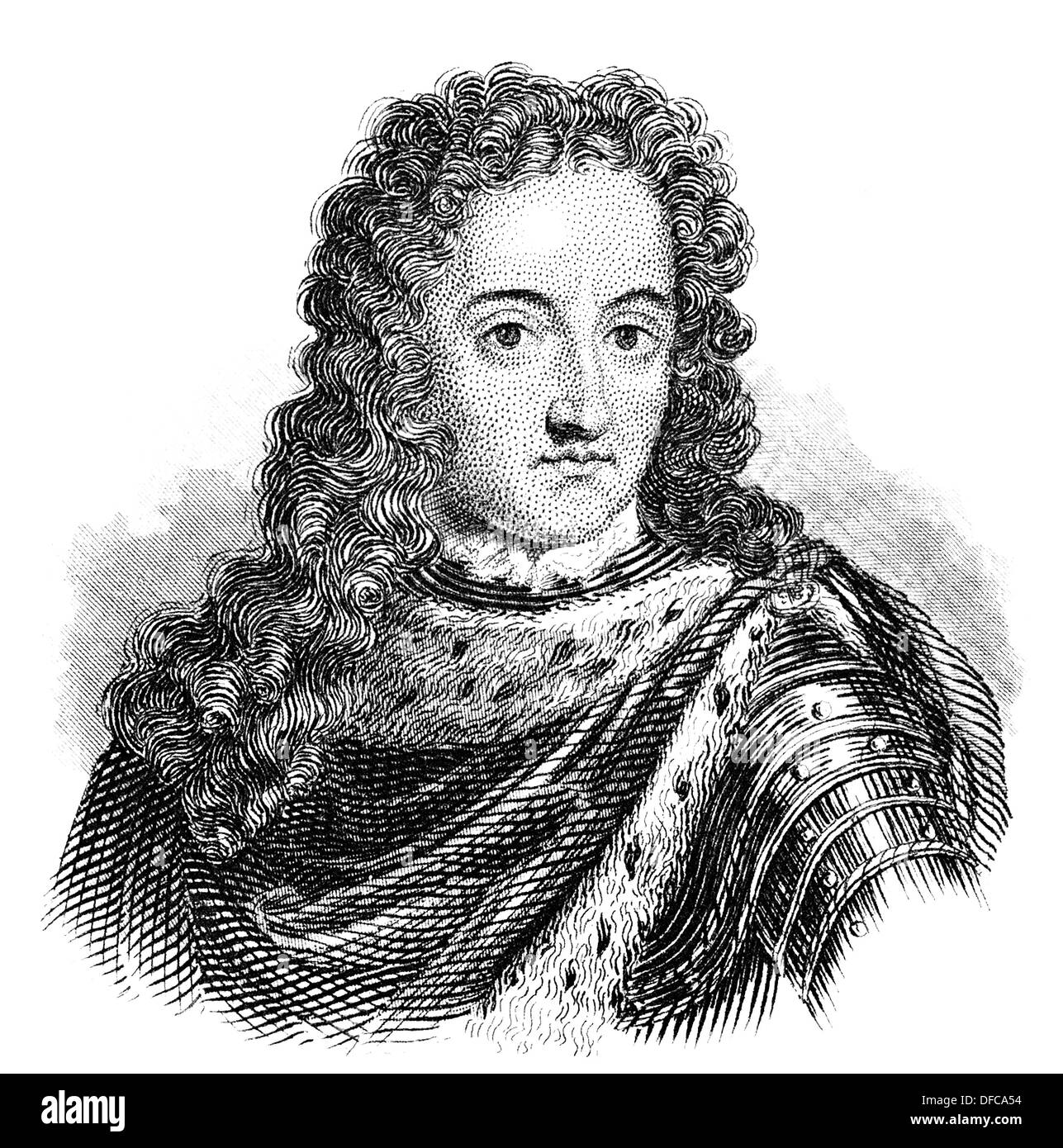 Guglielmo III di Orange o Willem III; 1650 - 1702, principe di Orange della casa di Orange-Nassau, re d'Inghilterra, Scozia Foto Stock