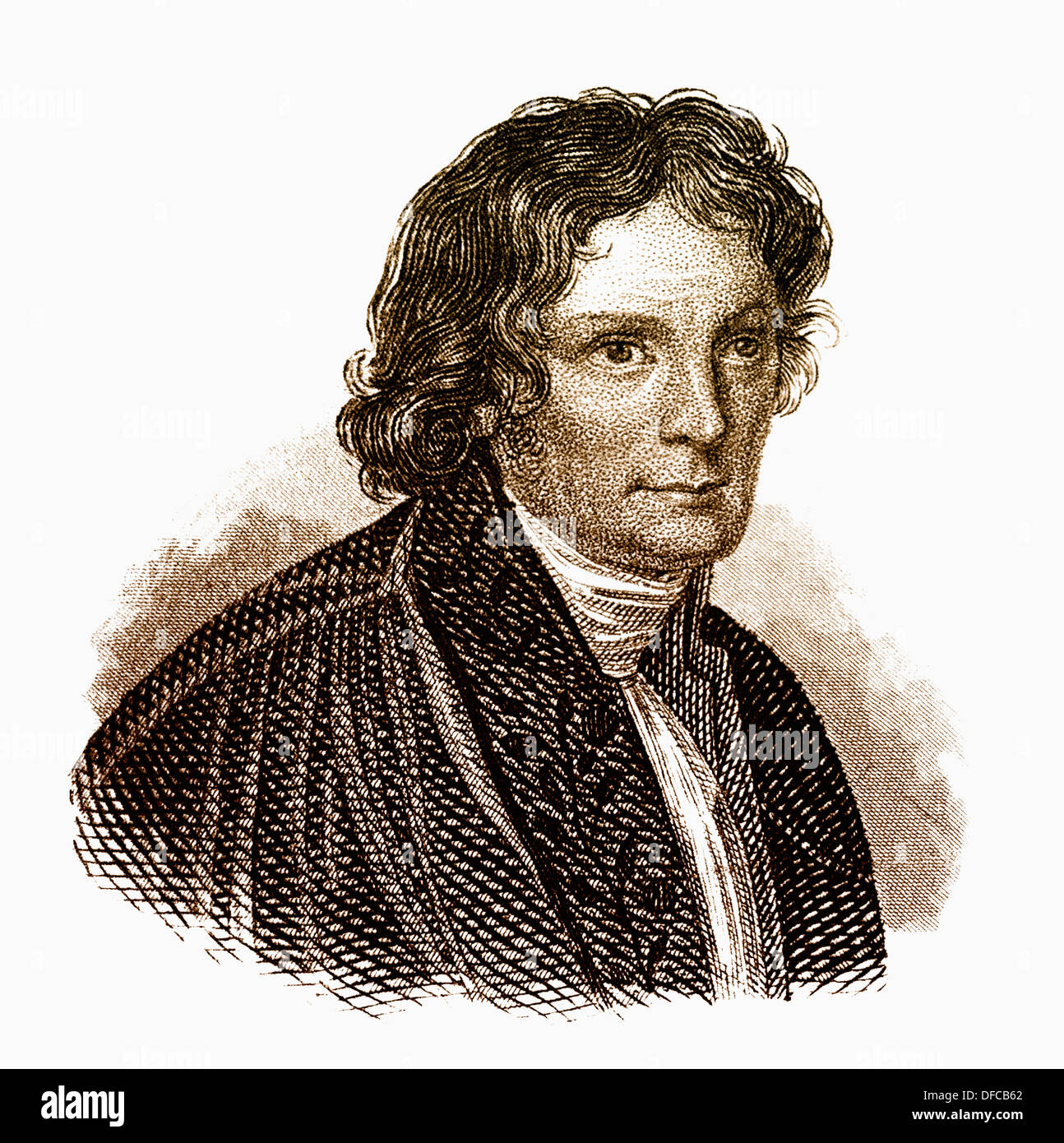 Ritratto di von Bertel Thorvaldsen, 1770 - 1844, uno scultore danese Foto Stock