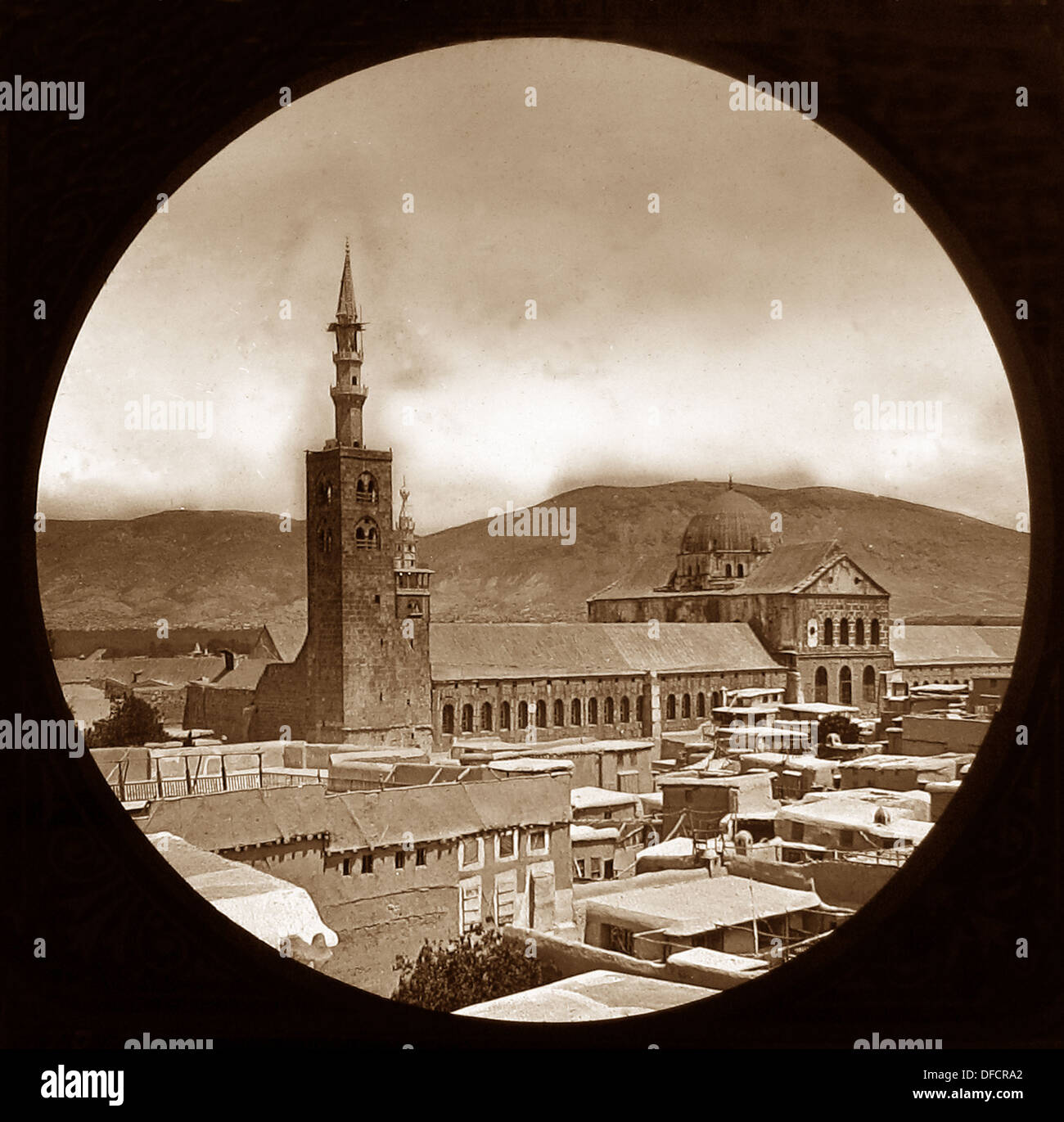 A Damasco in Siria la Grande Moschea probabilmente 1870s Foto Stock