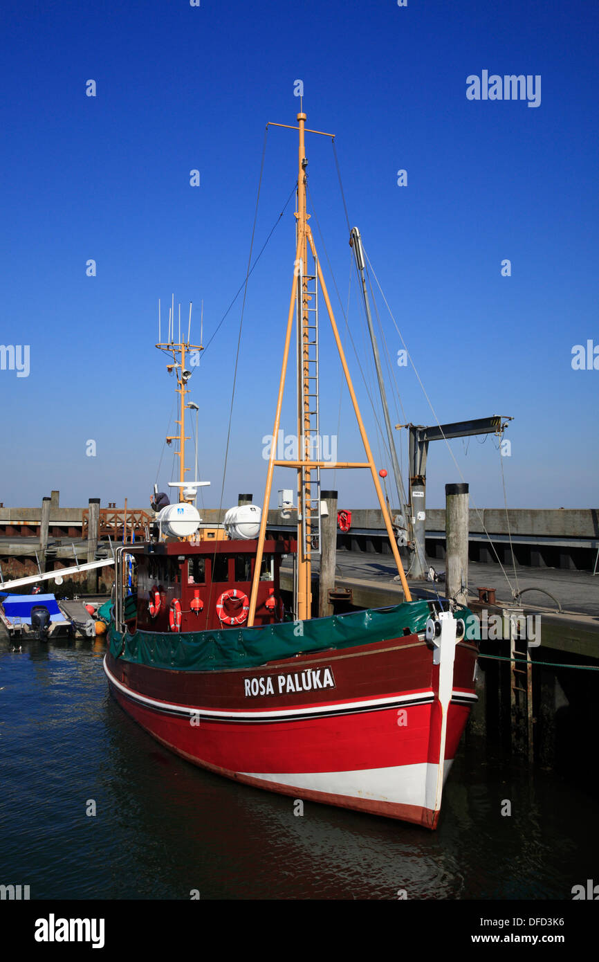 Elenco porto la nave di crociera, isola di Sylt, Schleswig-Holstein, Germania Foto Stock
