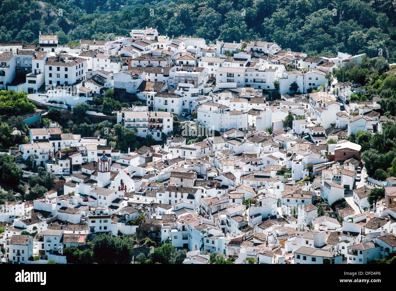 White pueblos in andalusia Foto Stock