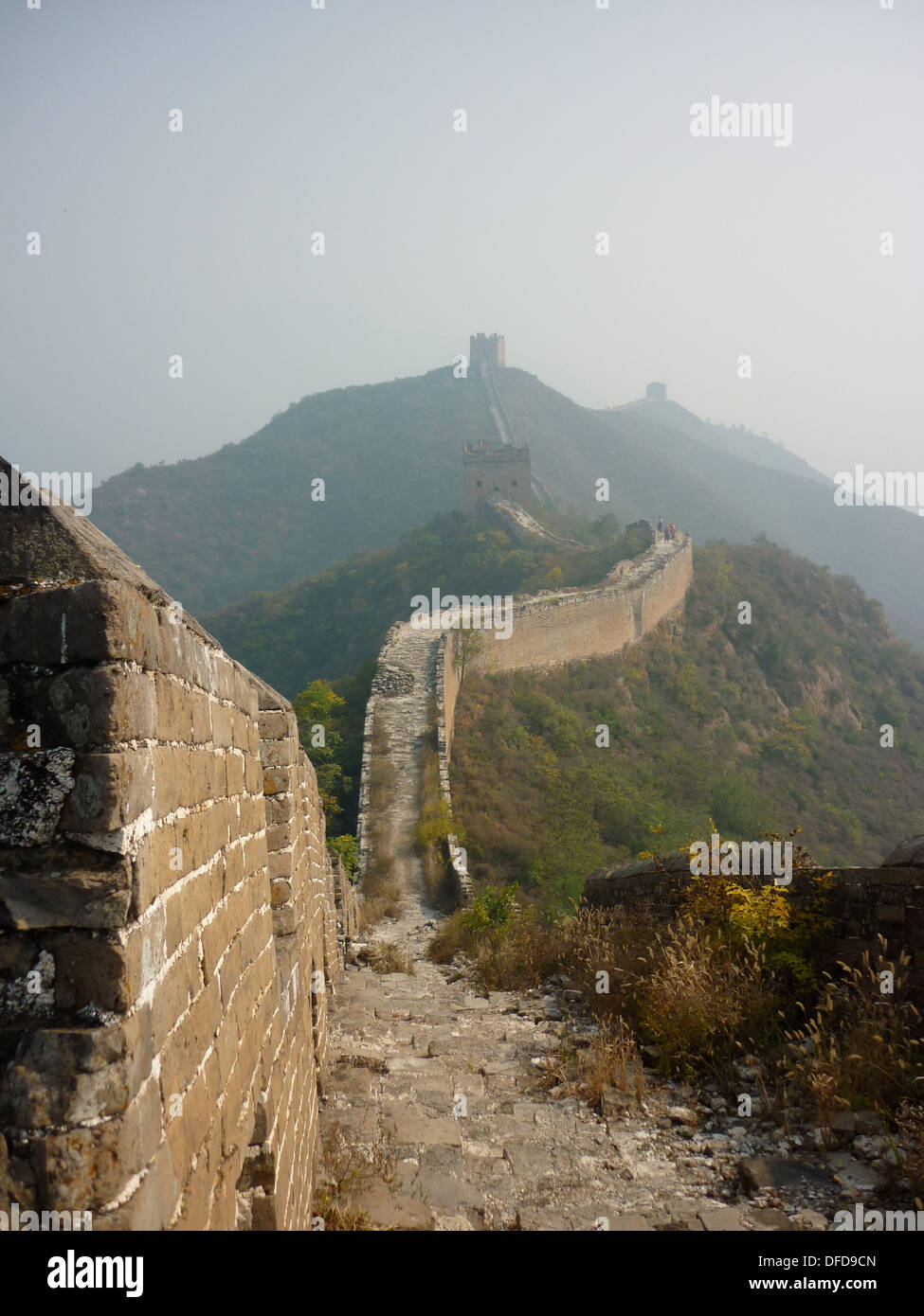La Grande Muraglia della Cina a Jinshanling, Pechino Foto Stock