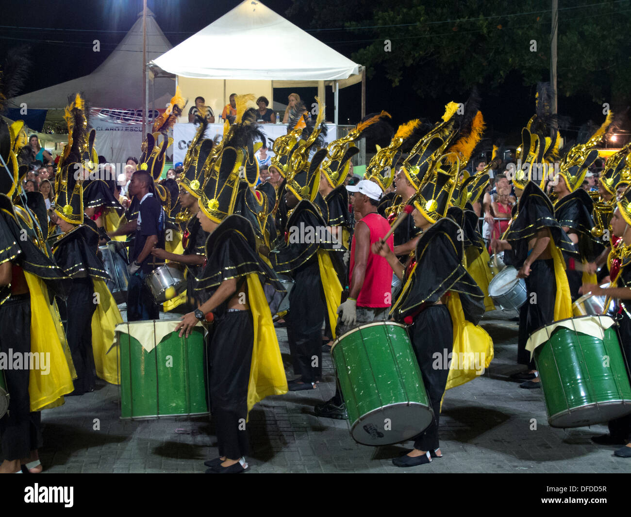 Strada di carnevale a Sao Sebastiao, shore di Sao Paulo, Brasile Foto Stock