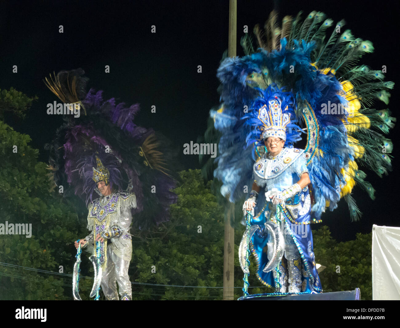 Strada di carnevale a Sao Sebastiao, shore di Sao Paulo, Brasile Foto Stock