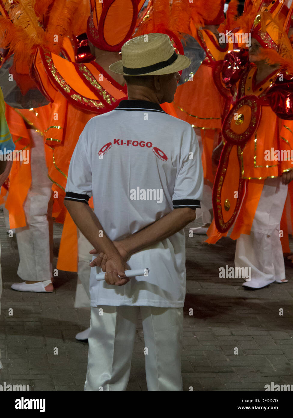 Strada di carnevale a Sao Sebastiao, shore di Sao Paulo, Brasile Foto Stock