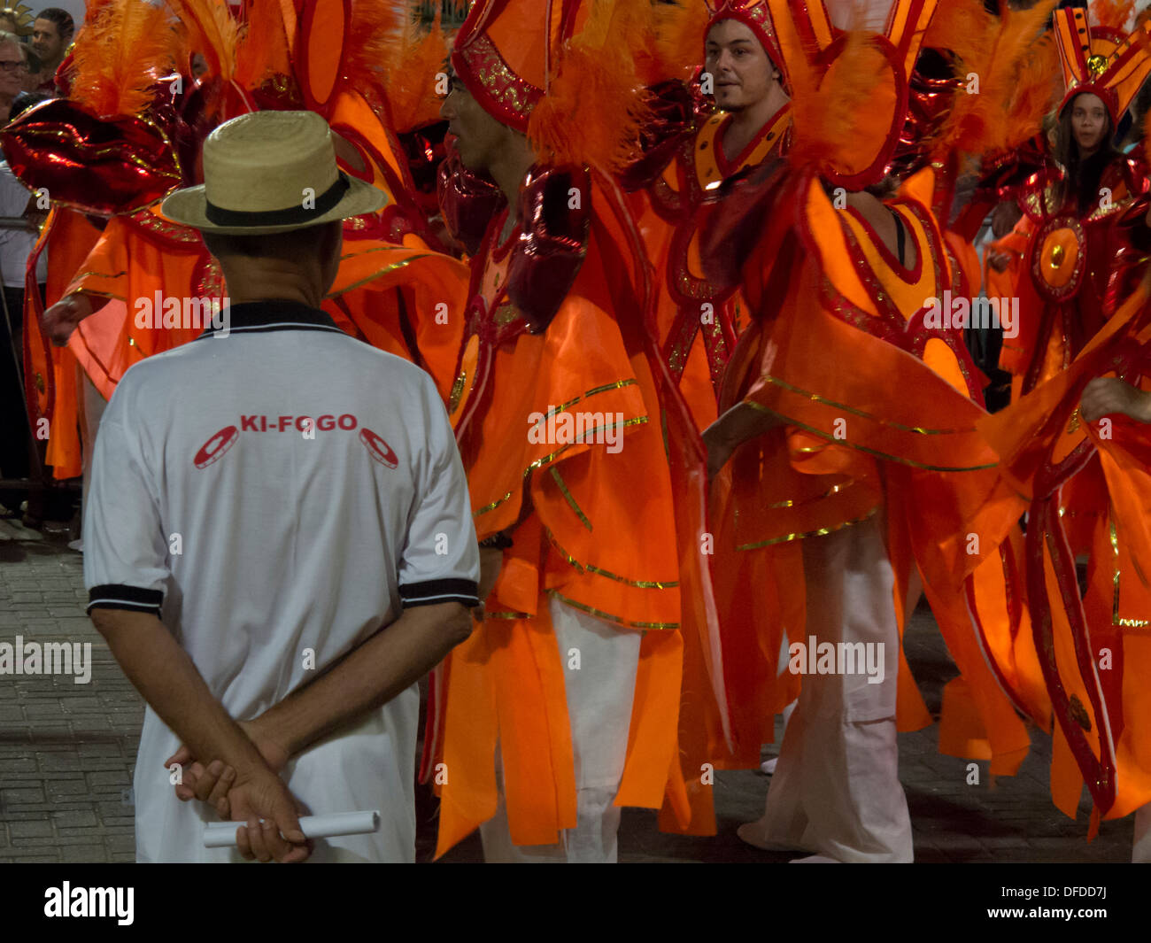 Strada di carnevale a Sao Sebastiao, shore di Sao Paulo, Brasile Foto Stock