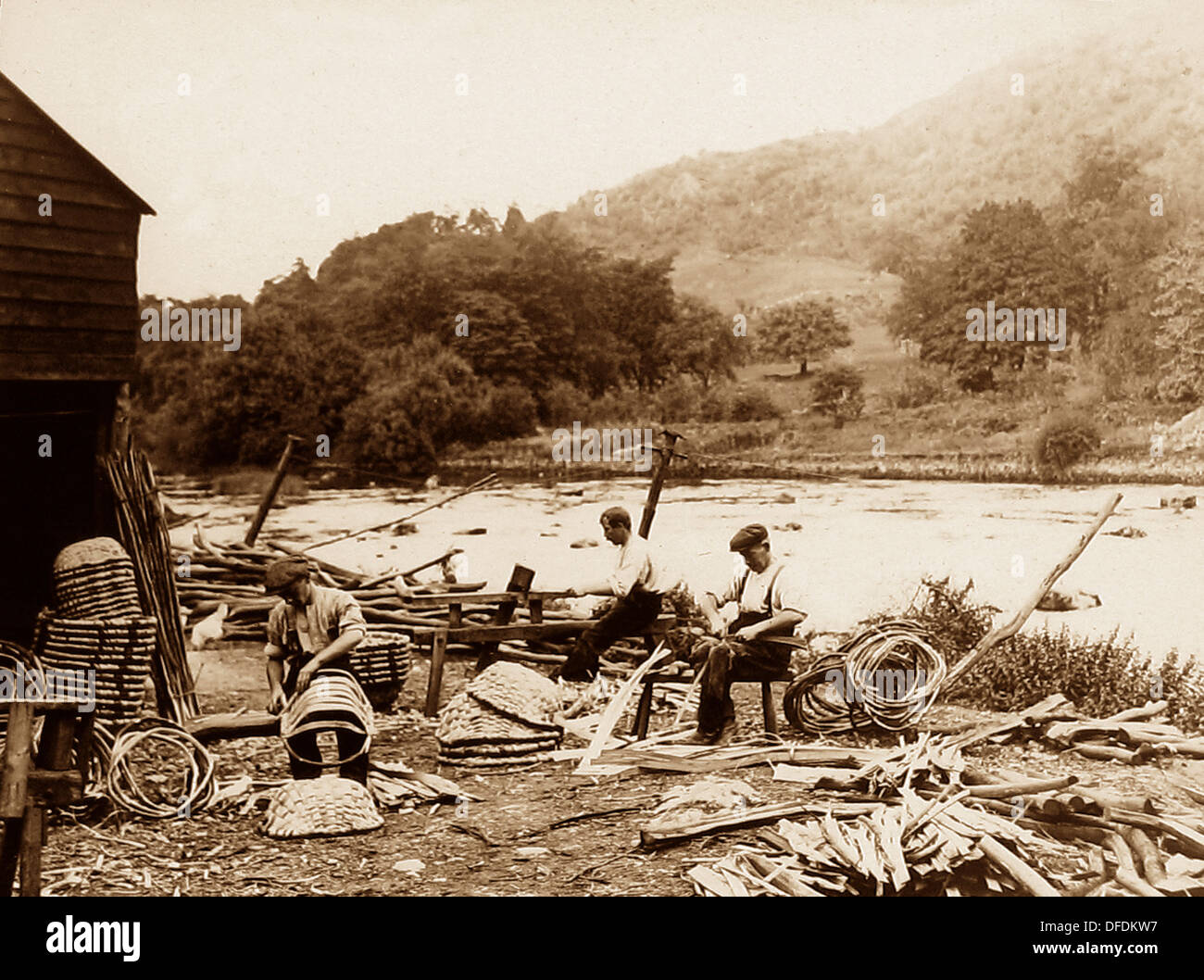 Backbarrow broda Maker inizio novecento Foto Stock