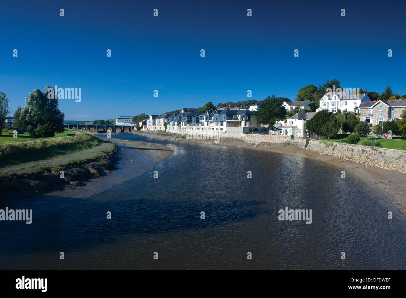 Il fiume di cammello, il cammello estuario, St Albans, Cornwall Foto Stock