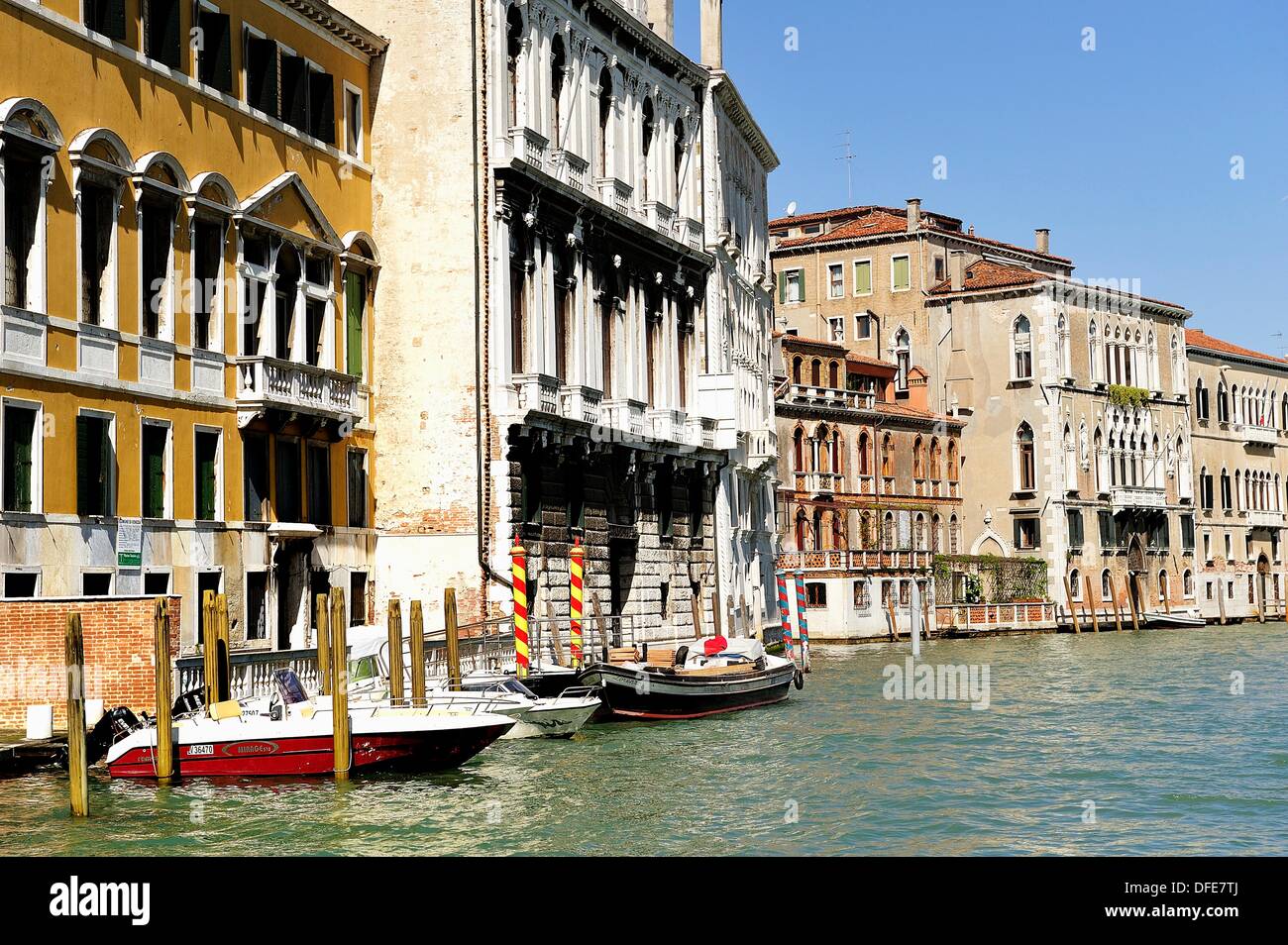 Venezia è una città che sta affondando 1 centimetro per anno Foto Stock