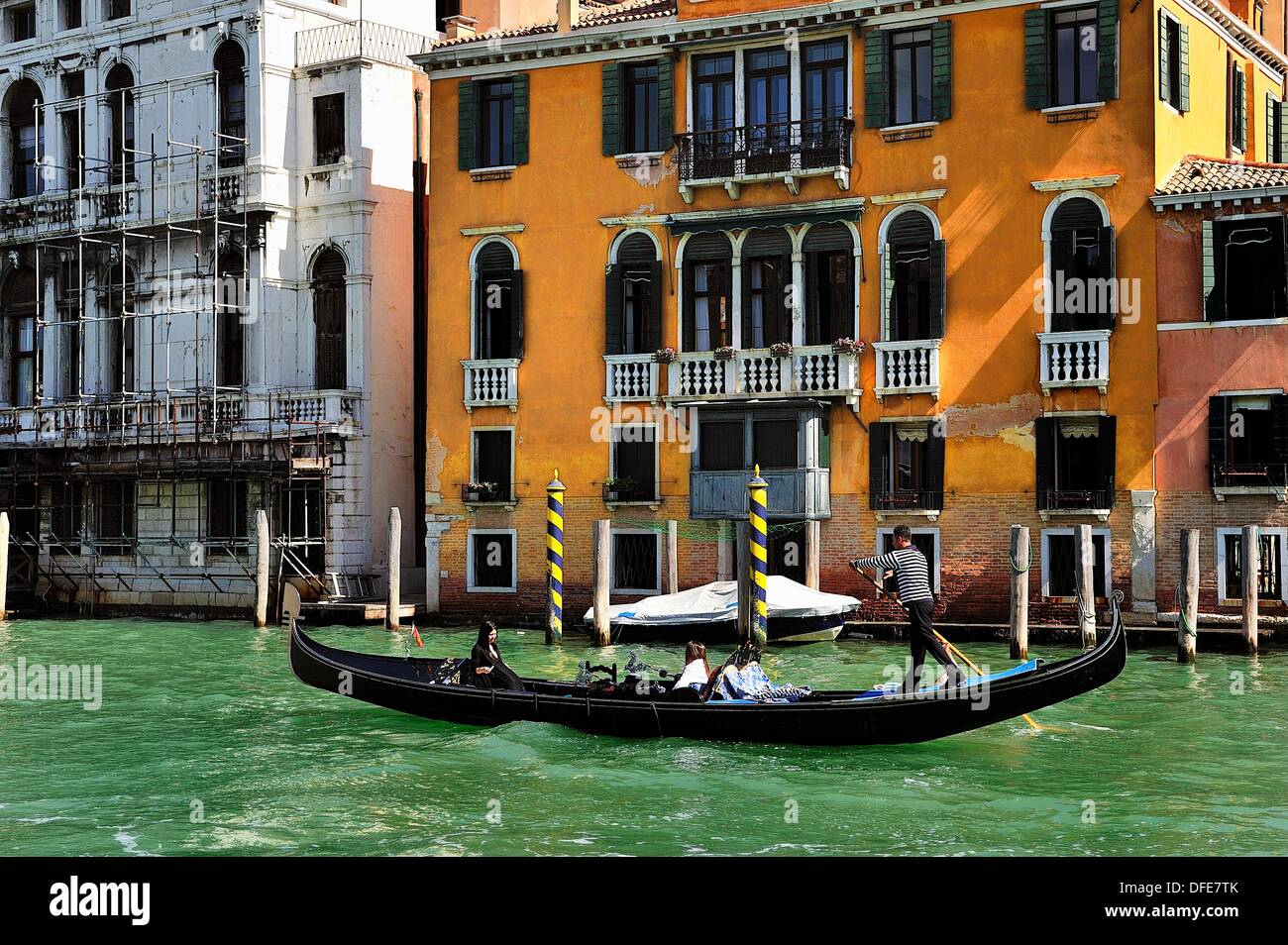 Venezia è una città che sta affondando 1 centimetro per anno Foto Stock