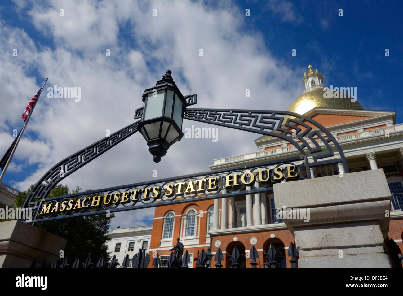 Stato del Massachusetts ingresso di casa Foto Stock