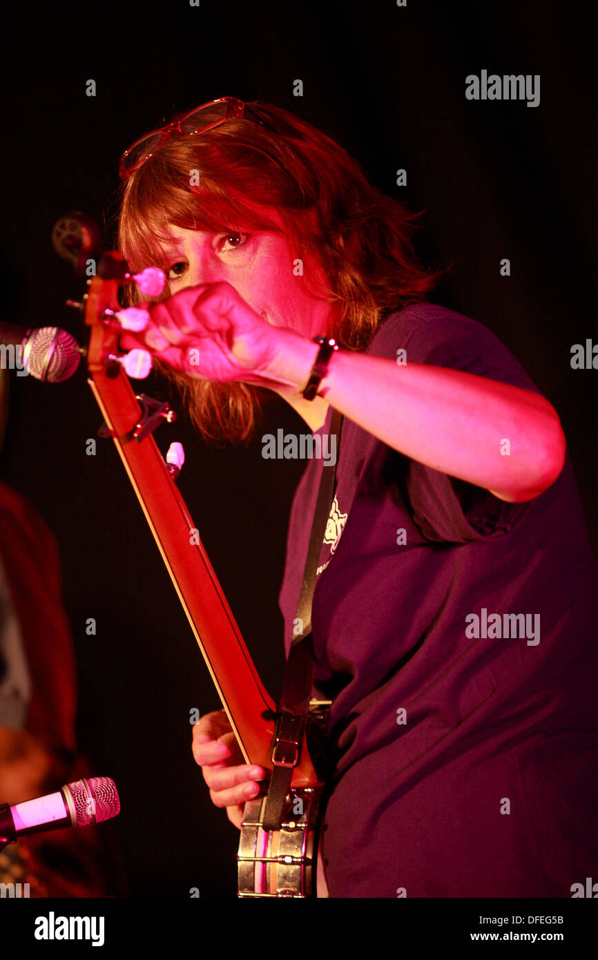 Azione dal Didmarton Bluegrass Festival 2013 Foto Stock