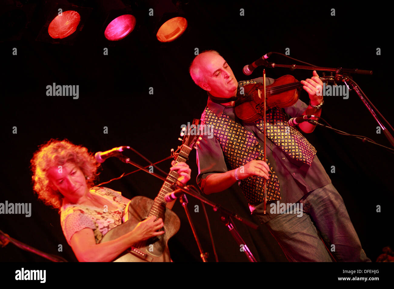 Azione dal Didmarton Bluegrass Festival 2013 Foto Stock