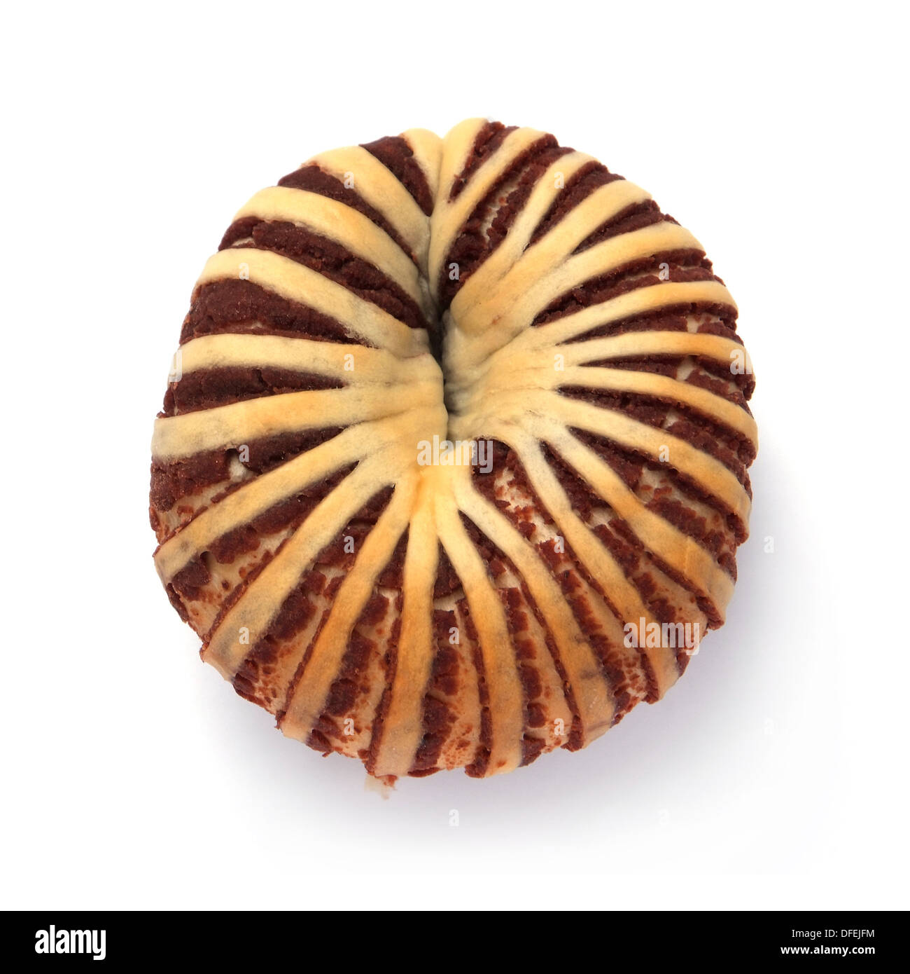 Appetitoso pane taro isolato su uno sfondo bianco Foto Stock