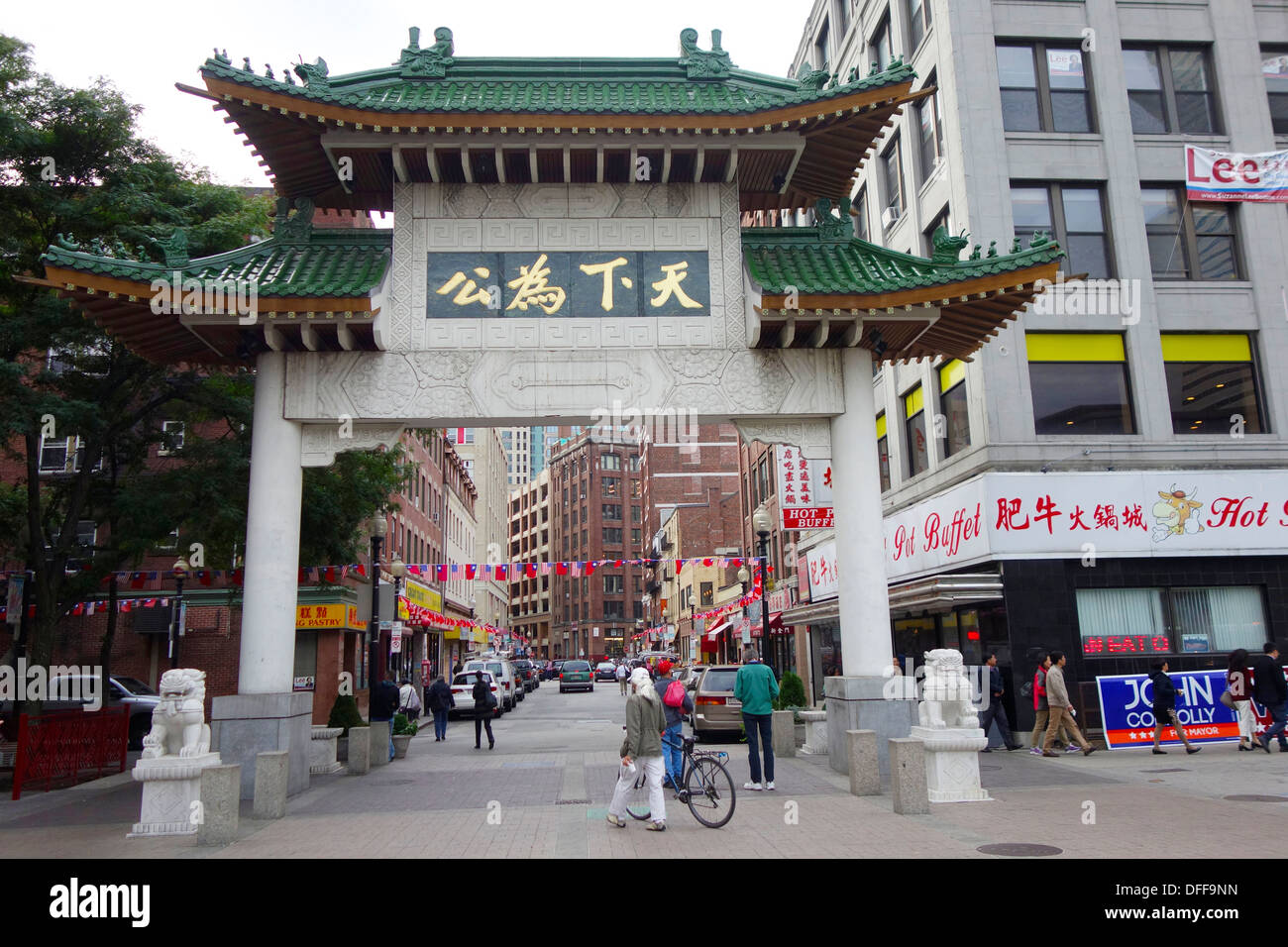 Chinatown di Boston Foto Stock