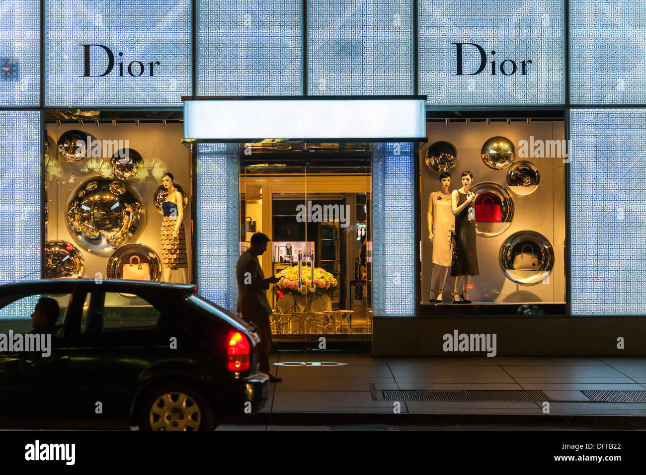 Il Christian Dior store sulla East 57th street fuori della Quinta Avenue in New York Martedì, Ottobre 1, 2013. (© Richard B. Levine) Foto Stock