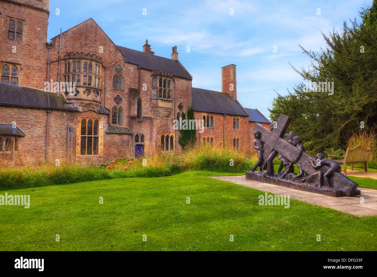 Pozzetti, Palazzo Vescovile, Somerset, Inghilterra, Regno Unito Foto Stock