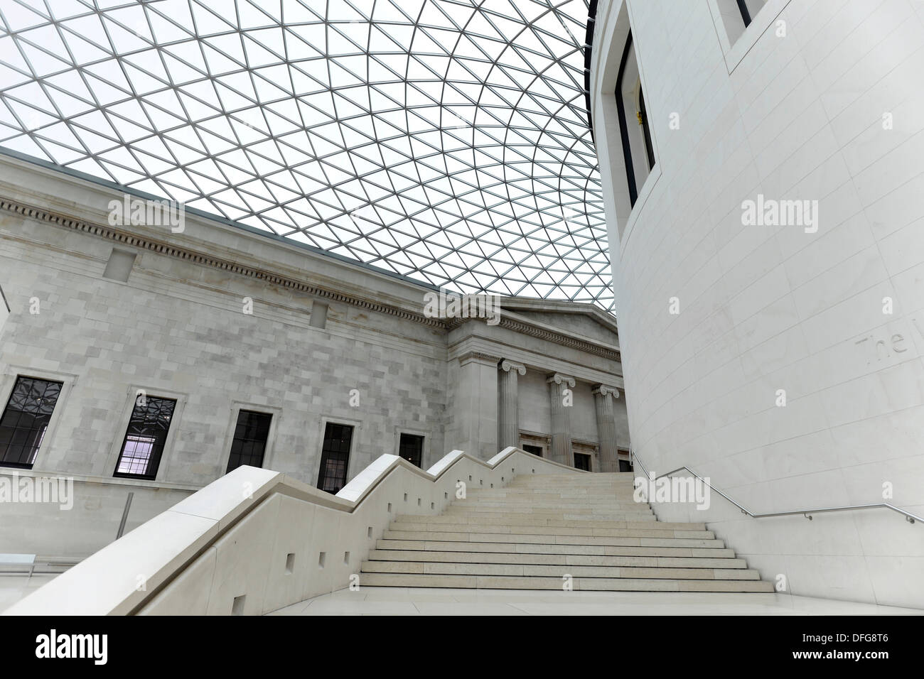 British Museum, tetto a cupola sopra la costruzione della grande corte dell'architetto Sir Norman Foster, Londra, regione di Londra, Inghilterra Foto Stock