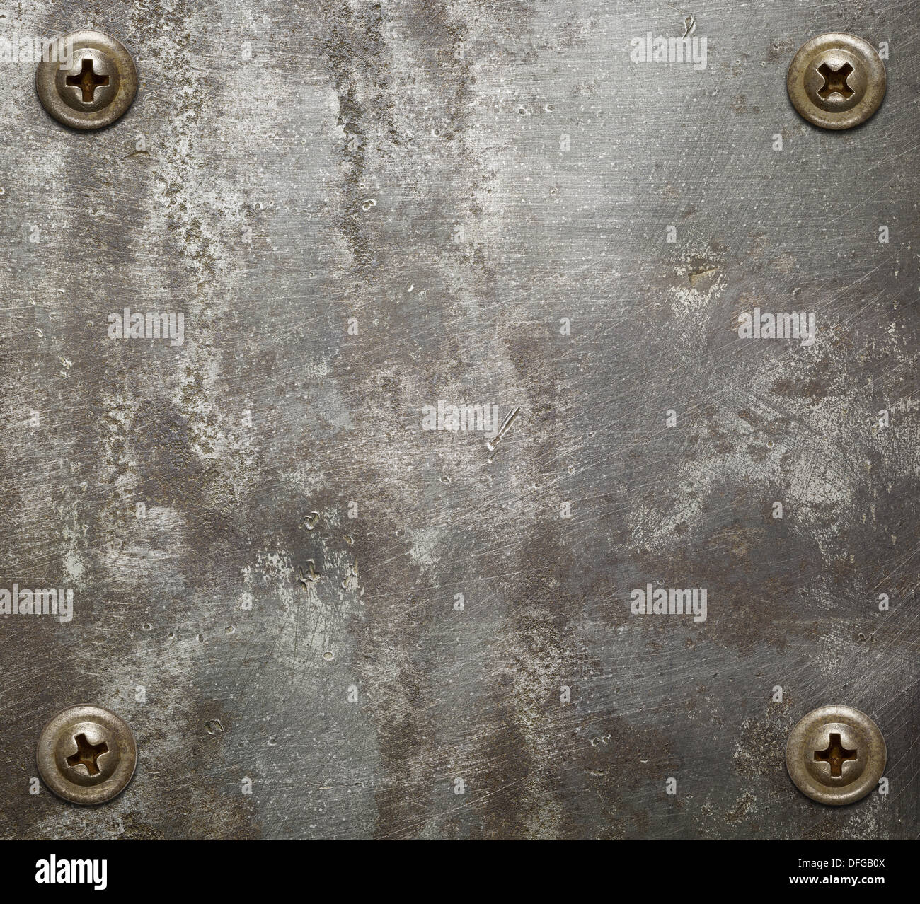 Di grandi dimensioni in metallo invecchiato texture. Ferro vecchio sfondo. Foto Stock