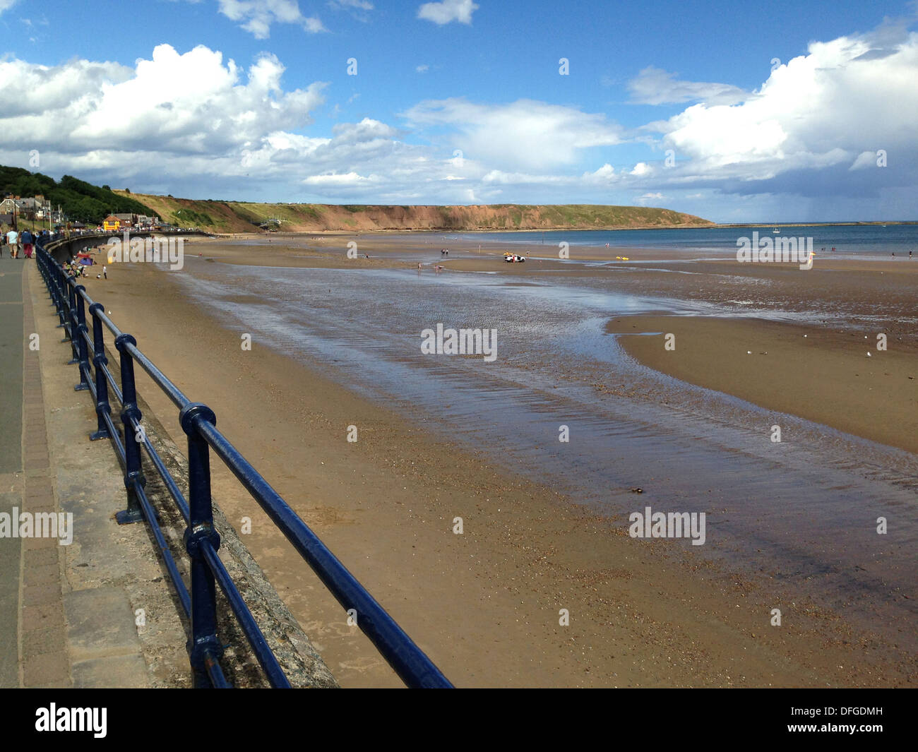 Filey beach Yorkshire Foto Stock