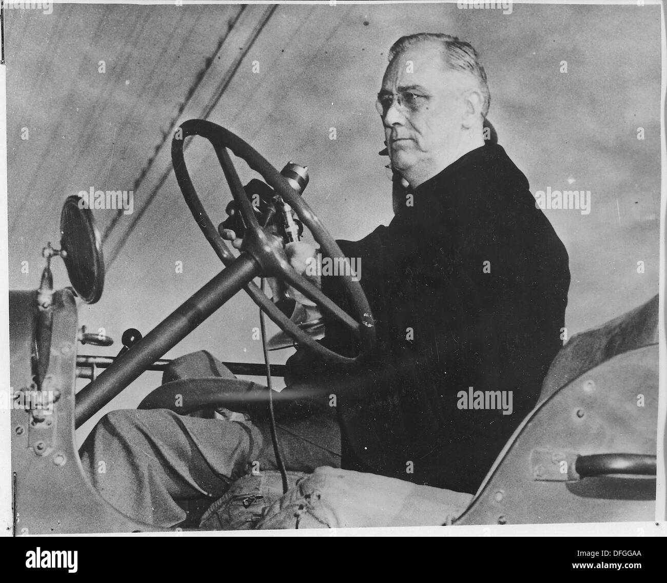 Franklin D. Roosevelt a Teheran, Iran, durante la Conferenza di Teheran del 1943, incontrò i leader alleati per discutere della strategia in tempo di guerra. Foto Stock