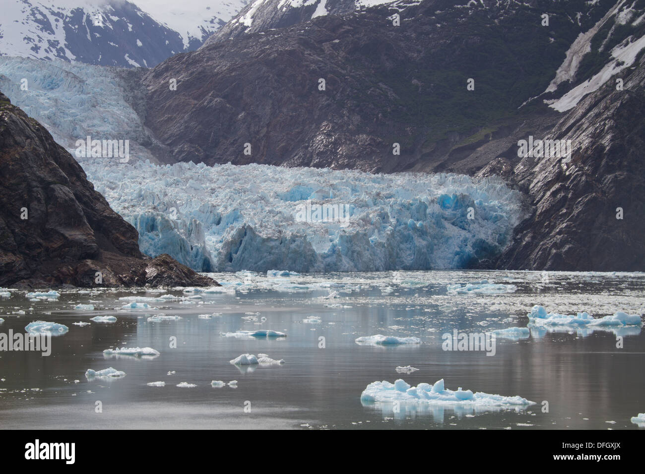 Sawyer Glacier, Tracy Arm Fjord, Alaska Foto Stock