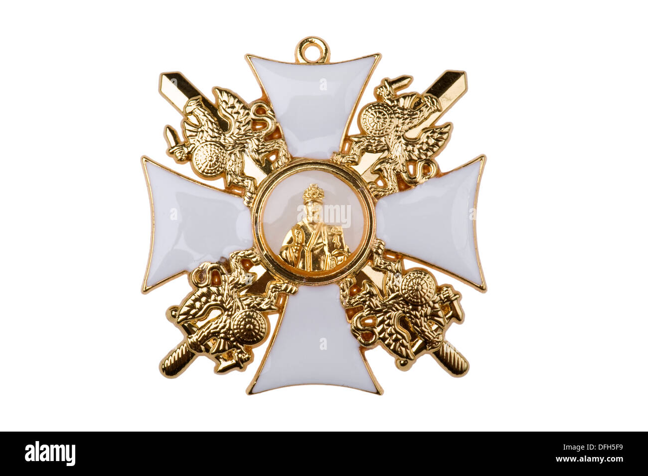 Premi dell'impero russo il badge dell Ordine di San Nicola Foto Stock