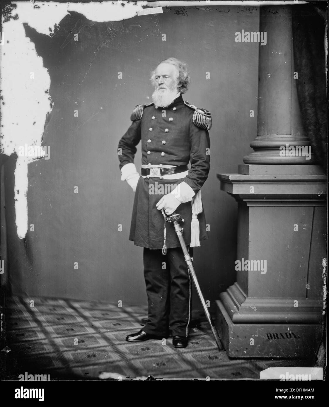 Ritratto del generale Joseph K. F. Mansfield, un ufficiale militare degli Stati Uniti noto per il suo servizio durante la guerra civile e altri impegni. Foto Stock