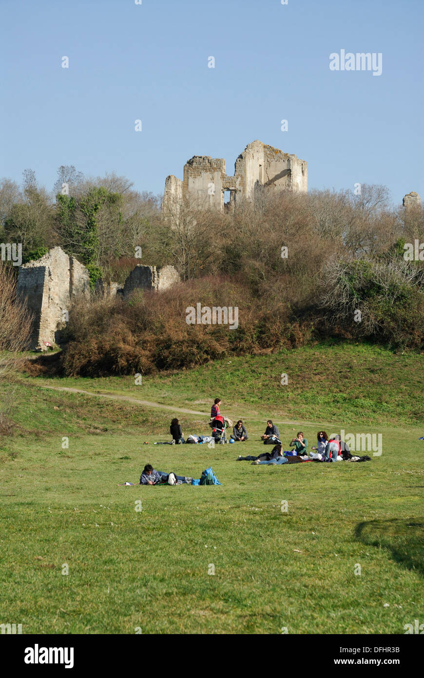 Rovine della città abbandonate di Canale Monterano Italia. Foto Stock