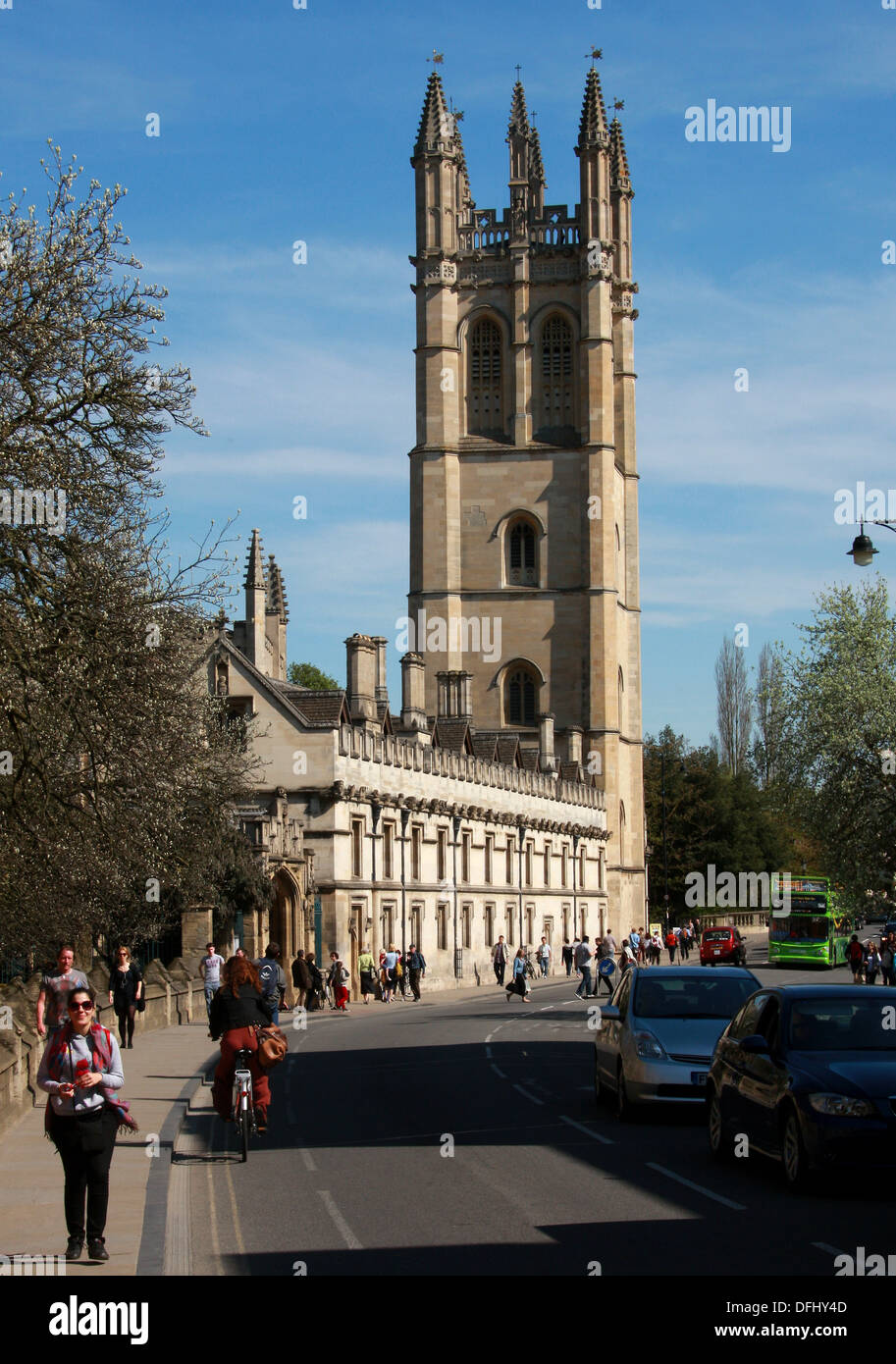 Il Magdalen College di Oxford, Oxfordshire, Regno Unito. Foto Stock